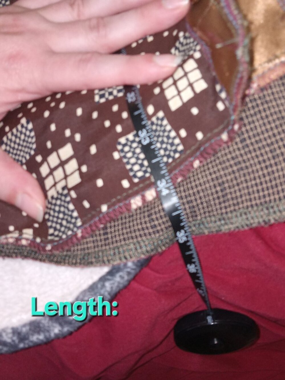 Nothing Matches USA Patchwork Boho Tunic Dress XL 2 Lagenlook Artsy Festival - Picture 14 of 14
